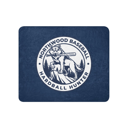 Sherpa Blanket | Northwood High School Baseball | Badge Logo