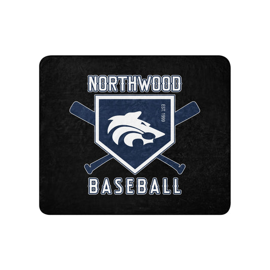 Sherpa Blanket | Northwood High School Baseball | Emblem Logo