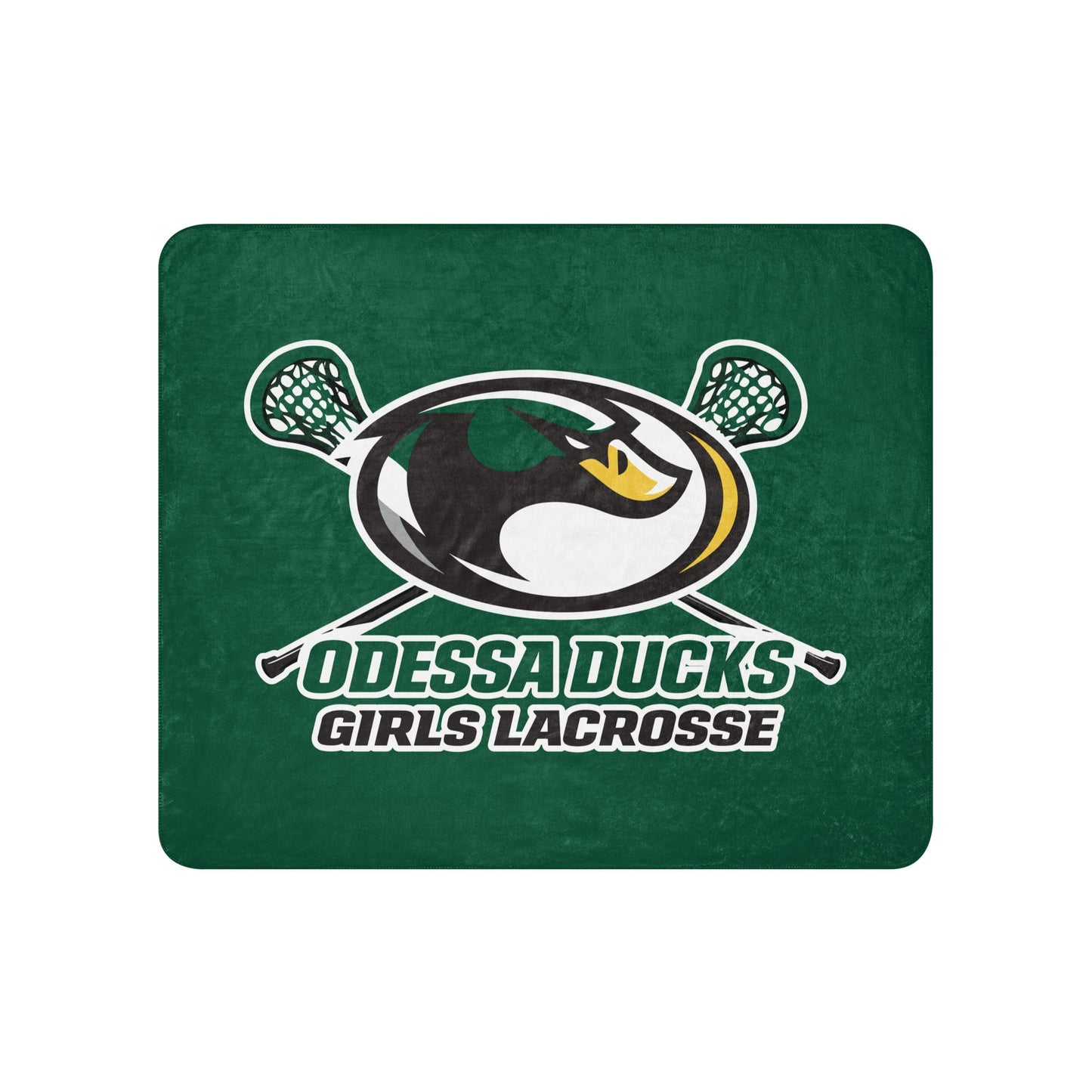 Sherpa Blanket | Odessa Girls Lacrosse | Duck Sticks Logo