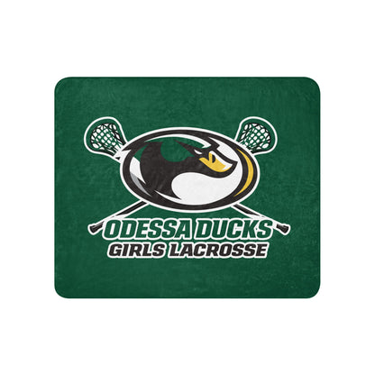 Sherpa Blanket | Odessa Girls Lacrosse | Duck Sticks Logo