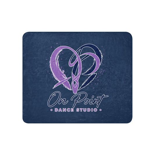 Sherpa Blanket | On Point Dance Studio | Crest Logo