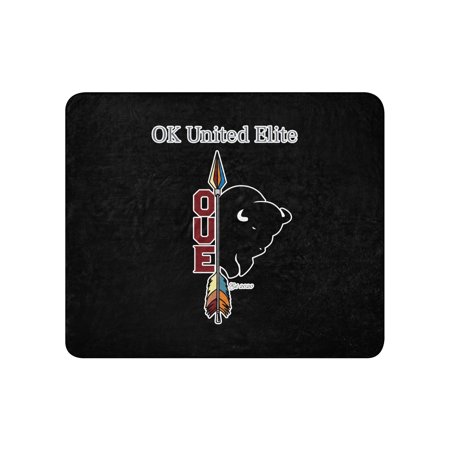Sherpa Blanket | OUE | Emblem Logo