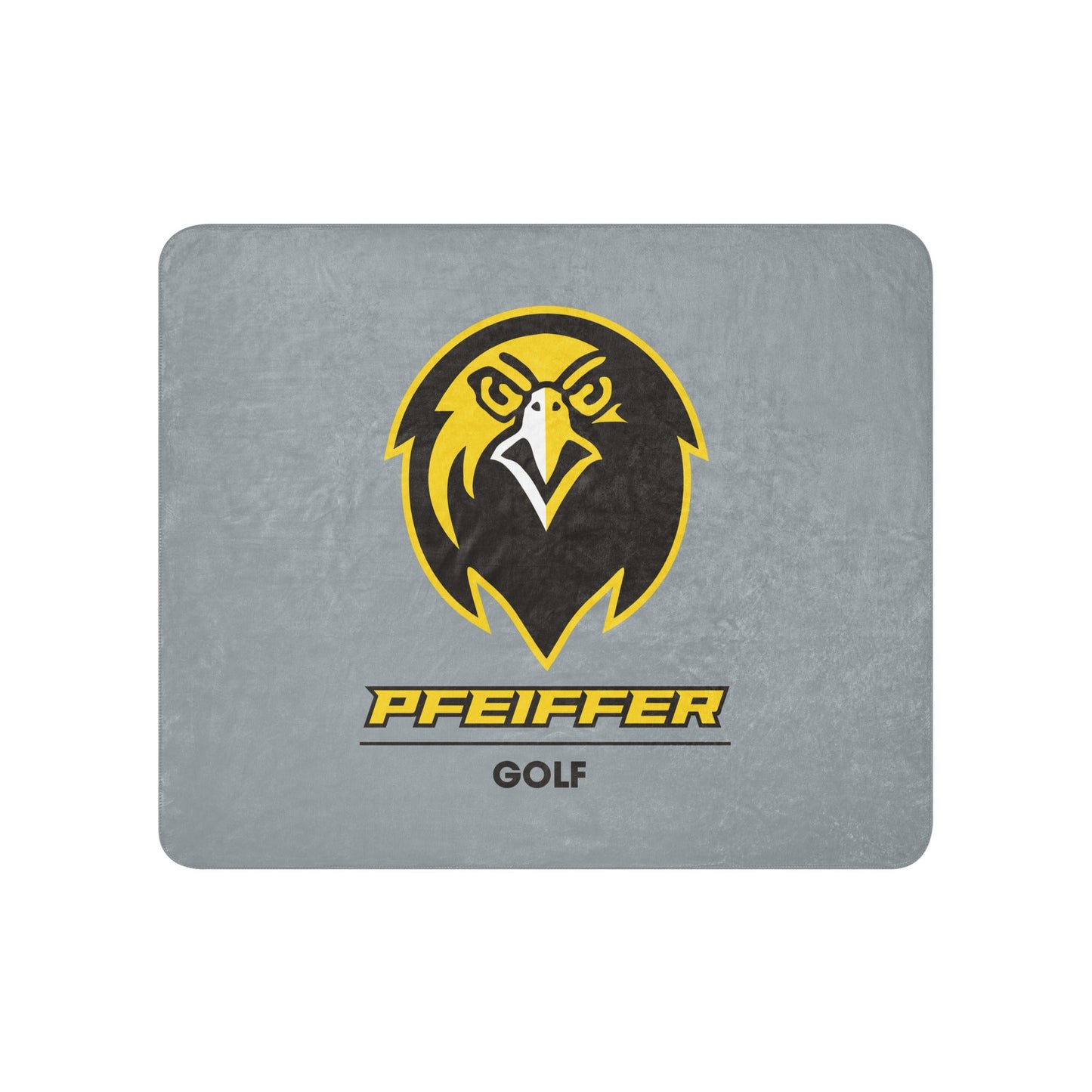 Sherpa Blanket | Pfeiffer University Golf | Falcon Logo
