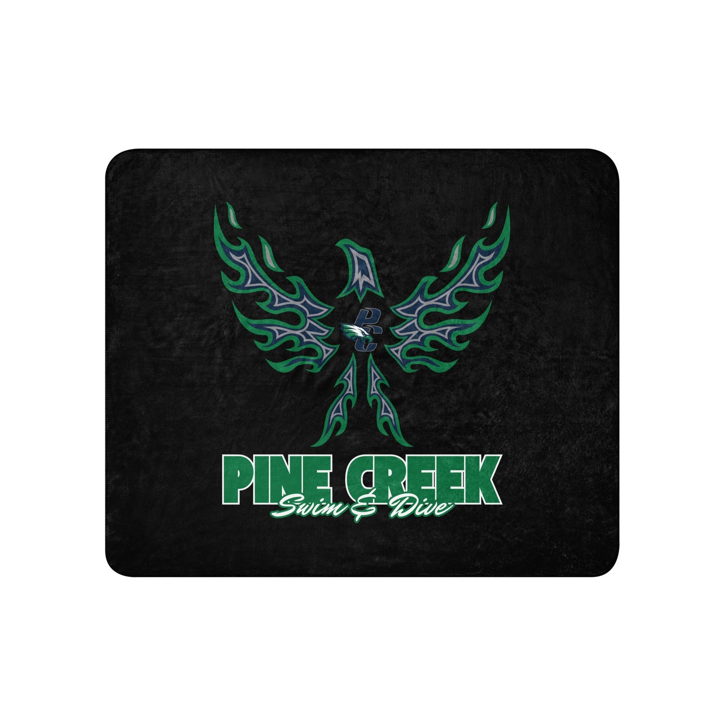 Sherpa Blanket | PINE CREEK SWIM & DIVE | '24 Logo