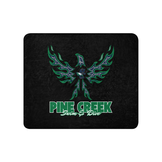 Sherpa Blanket | PINE CREEK SWIM & DIVE | '24 Logo