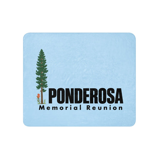 Sherpa Blanket | ponderosa reunion | Memorial Logo