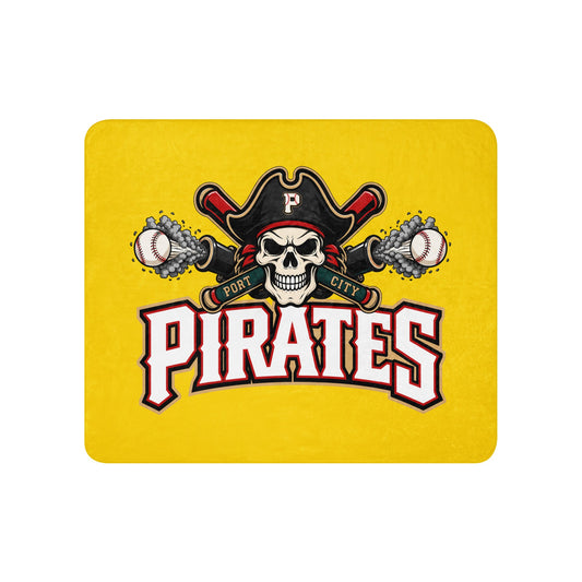 Sherpa Blanket | Port City Pirates | Cannonball Portside Logo