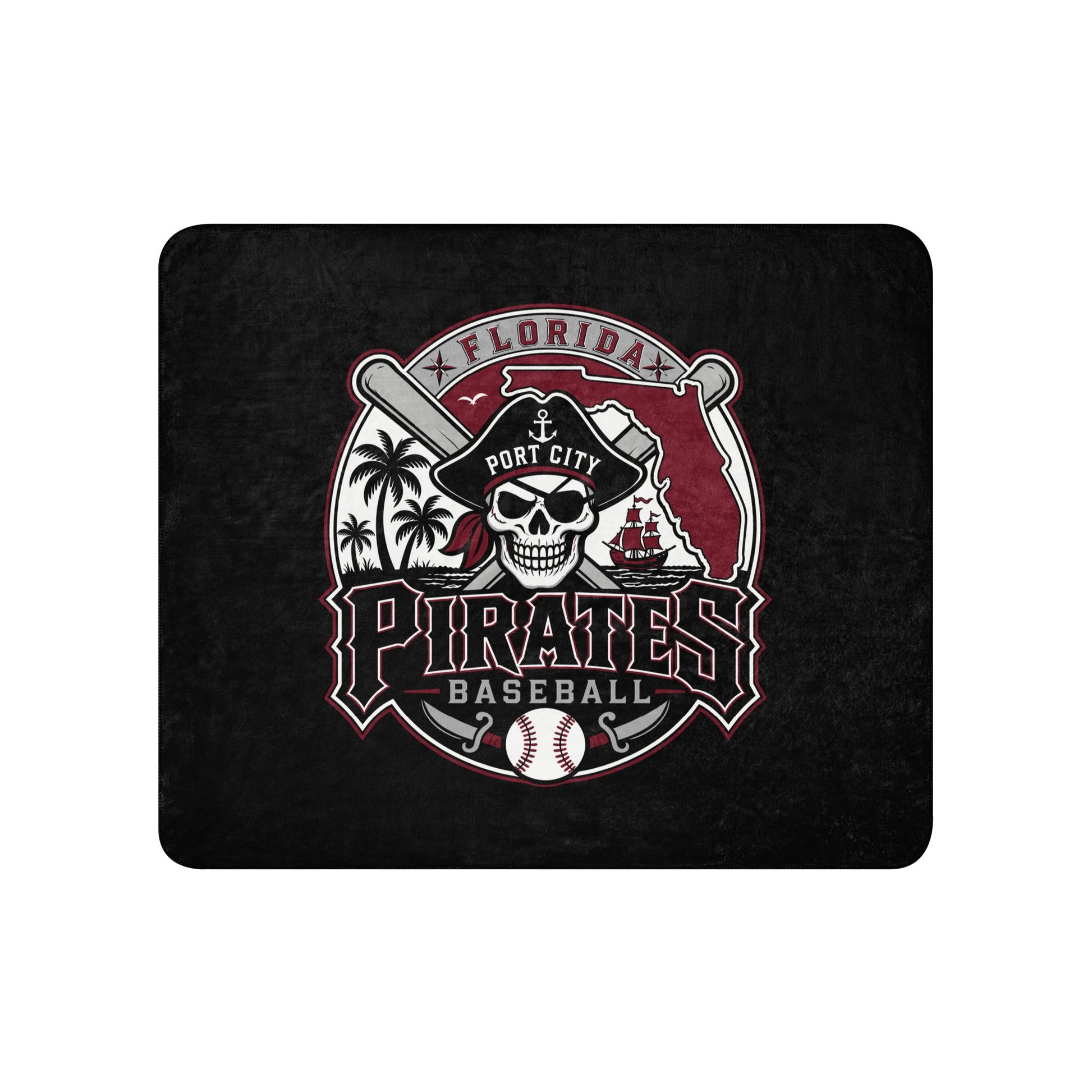 Sherpa Blanket | Port City Pirates | Emblem Logo