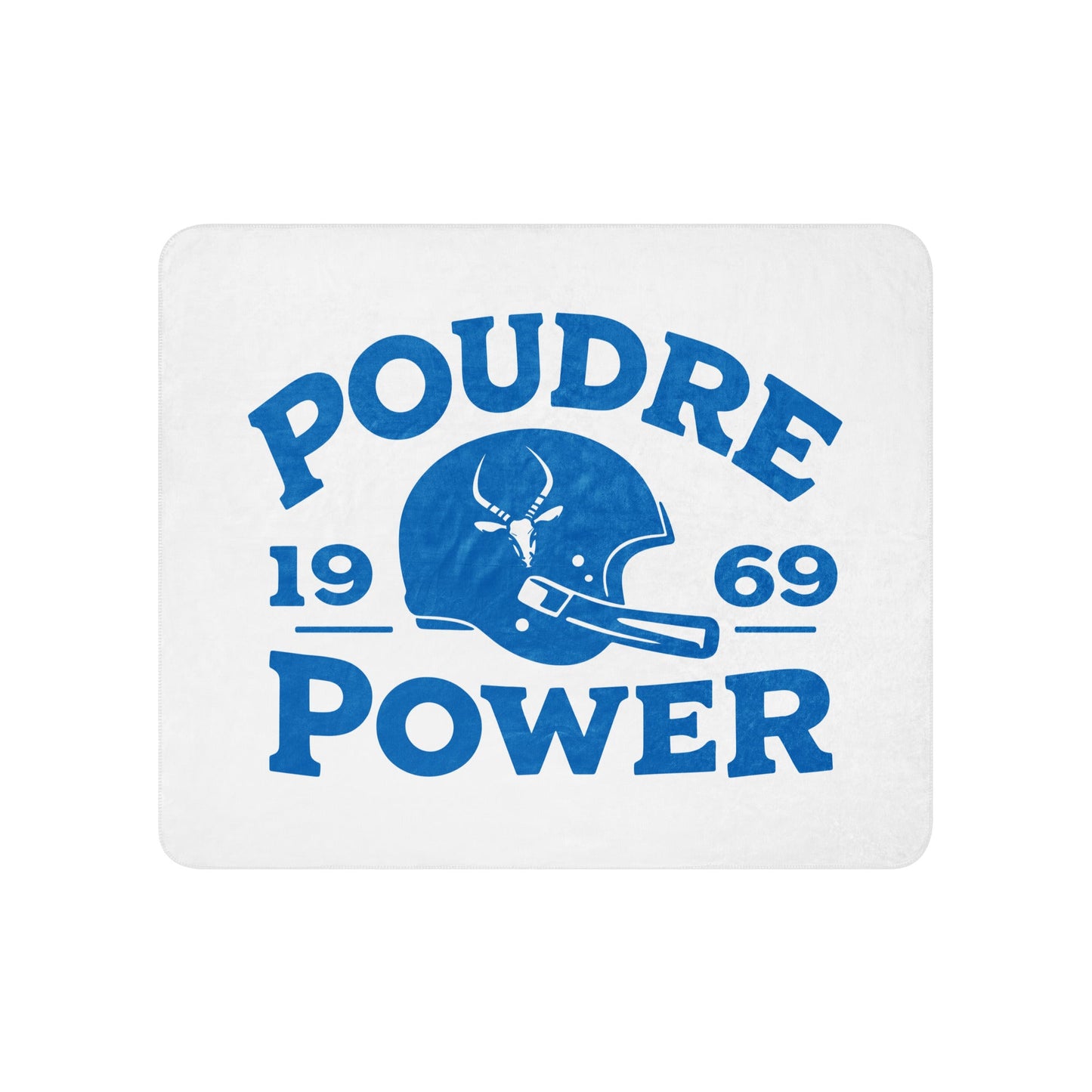 Sherpa Blanket | Poudre Football | Crest Logo