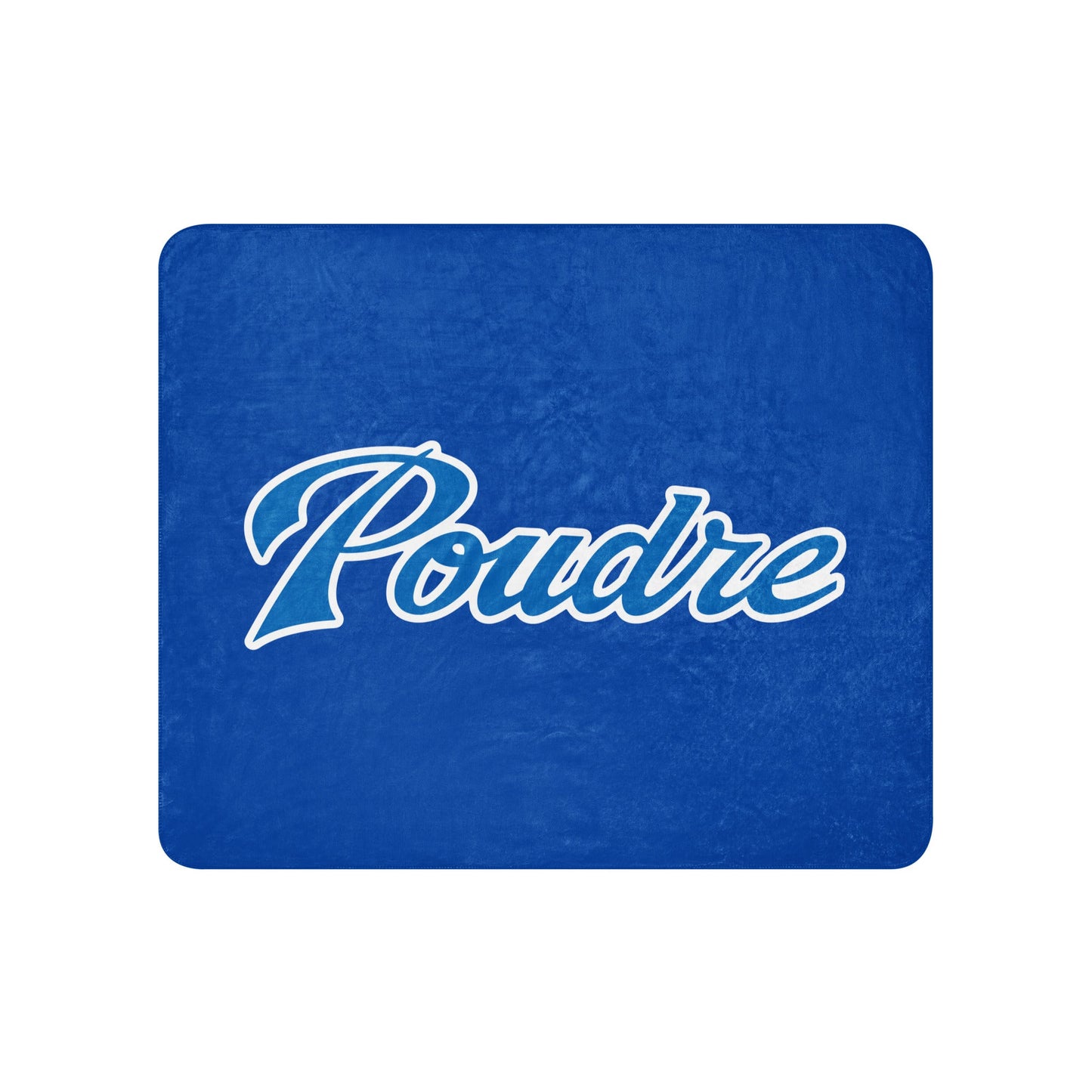 Sherpa Blanket | Poudre Football | Emblem Logo