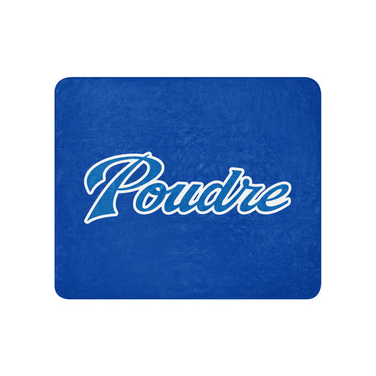 Sherpa Blanket | Poudre Football | Emblem Logo