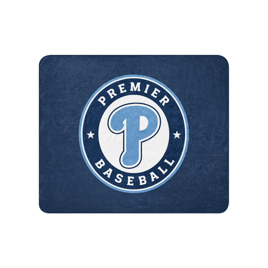 Sherpa Blanket | Premier Baseball | Badge Logo