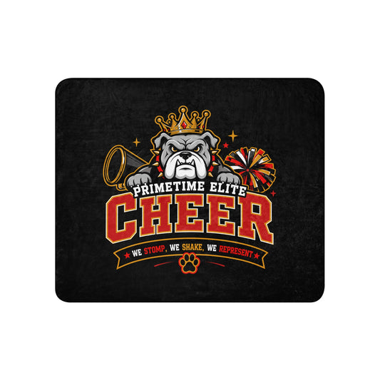 Sherpa Blanket | PTE Bulldog Cheer | Crest Logo