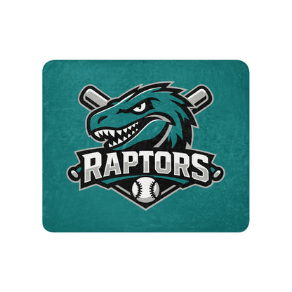 Sherpa Blanket | Raptors | Patch Logo