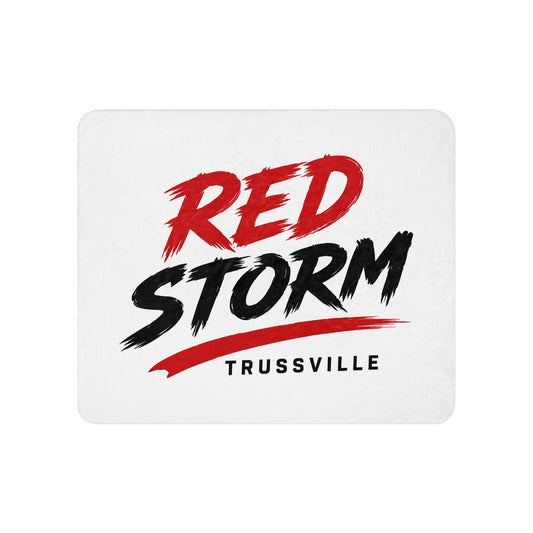 Sherpa Blanket | Red Storm | Modern Script Logo