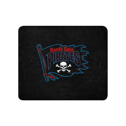 Sherpa Blanket | Roanoke Rapids Pirates | Blackwave Flag Logo