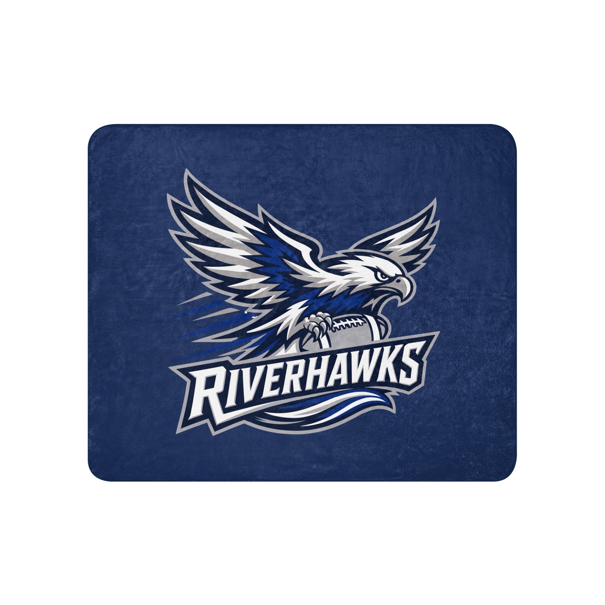 Sherpa Blanket | Rochester Riverhawks | Crest Logo