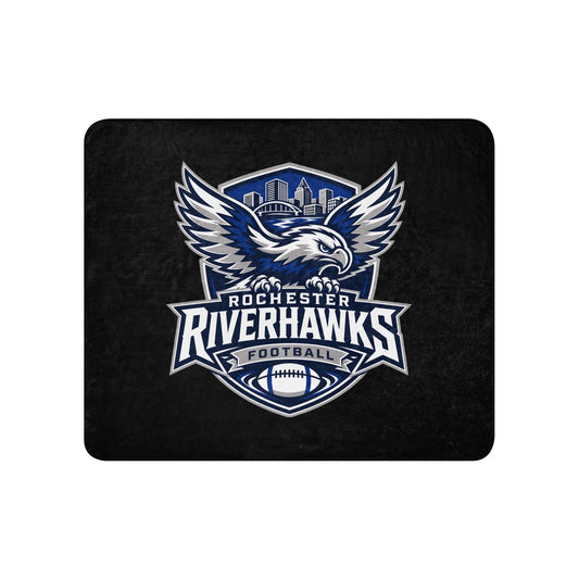 Sherpa Blanket | Rochester Riverhawks | Shield Logo