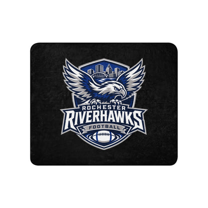 Sherpa Blanket | Rochester Riverhawks | Shield Logo