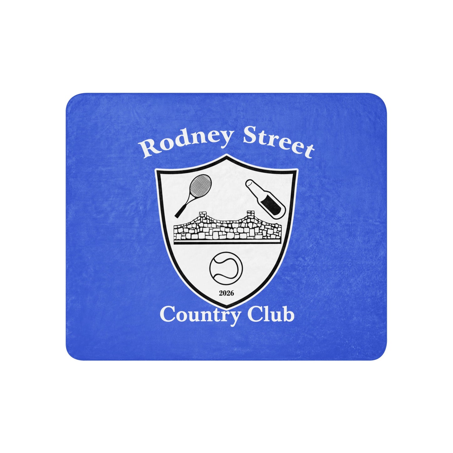 Sherpa Blanket | Rodney Street CC Tennis | Crest Logo