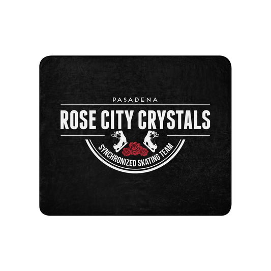 Sherpa Blanket | Rose City Crystals | Script Logo