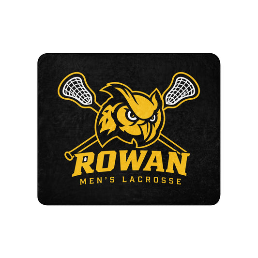 Sherpa Blanket | Rowan Men’s Lacrosse | Crest Logo