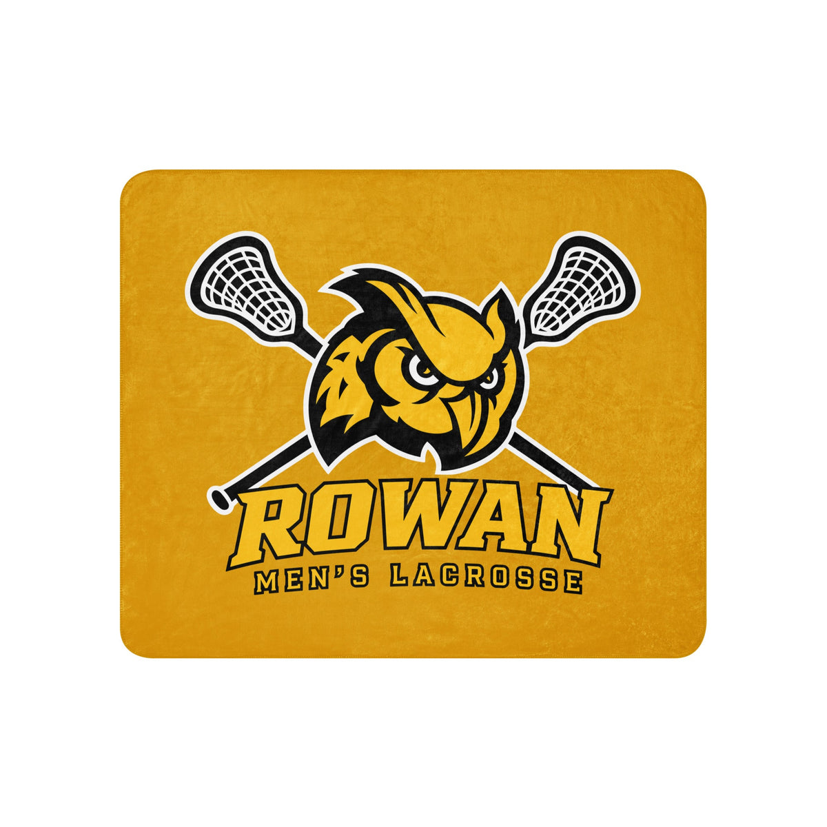Sherpa Blanket | Rowan Men’s Lacrosse | Vanguard Logo