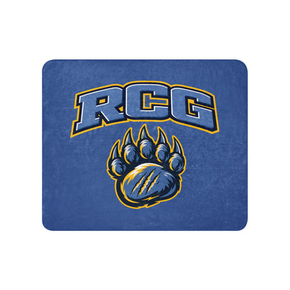Sherpa Blanket | Rutherford County Grizzlies Football | Strike Logo