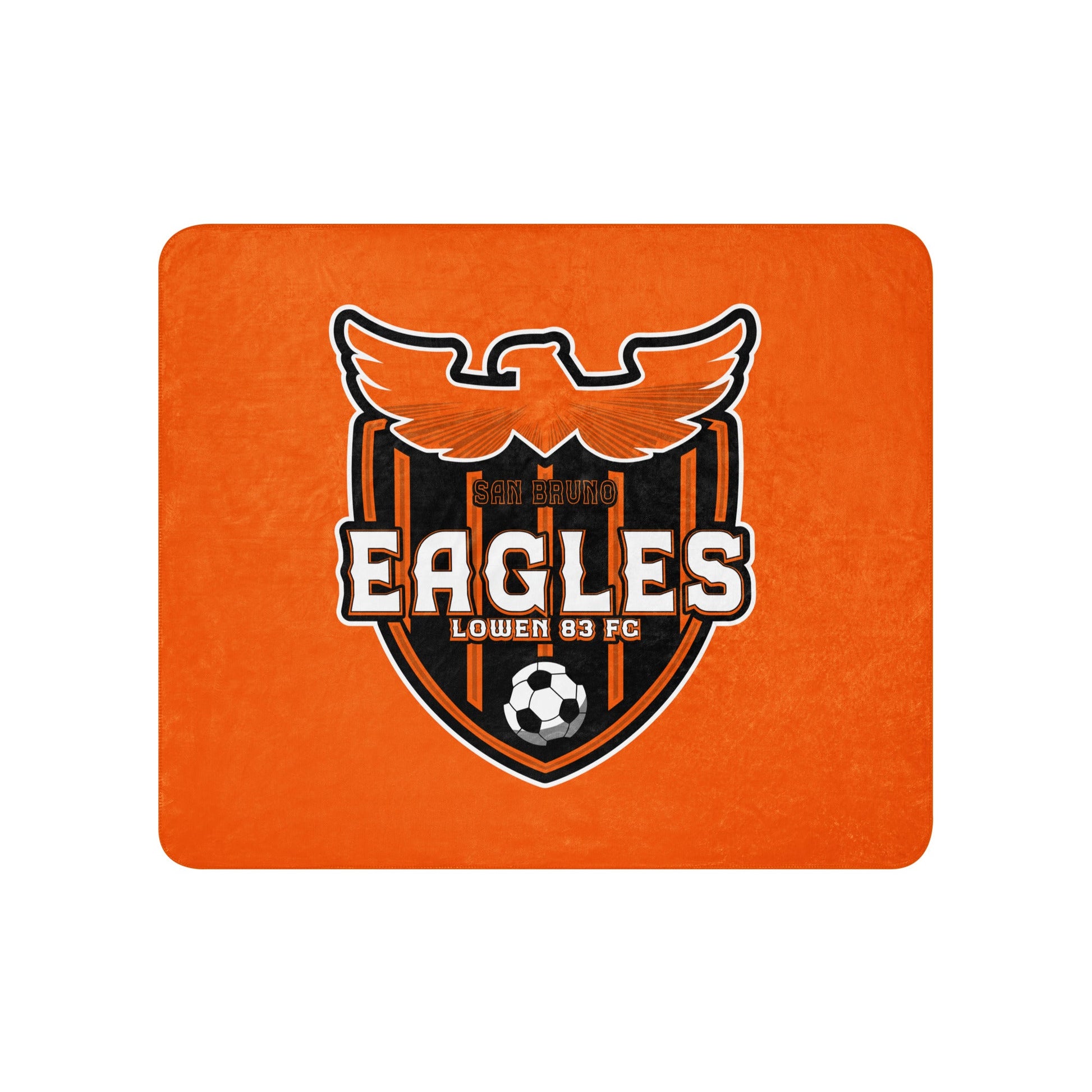 Sherpa Blanket | San Bruno Eagles | Shield Logo