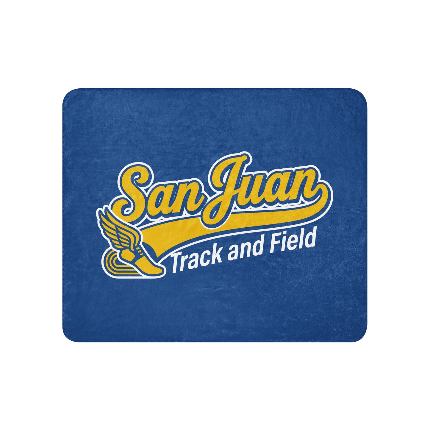 Sherpa Blanket | San Juan Track and Field | Script Logo