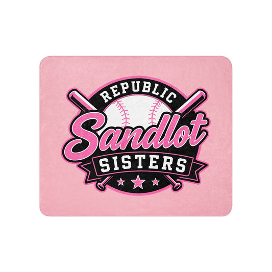 Sherpa Blanket | Sandlot Sisters | Badge Logo