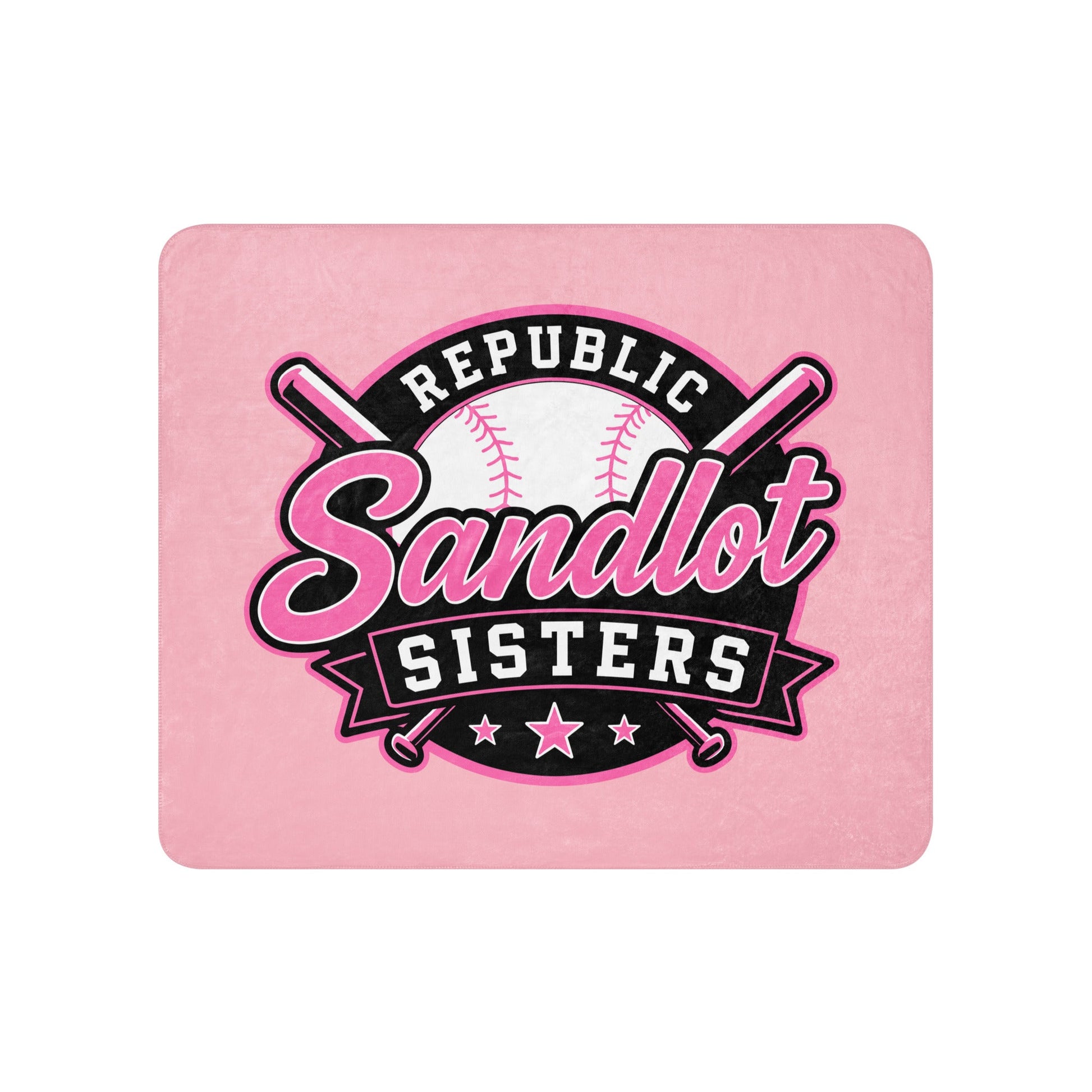 Sherpa Blanket | Sandlot Sisters | Badge Logo