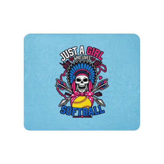 Sherpa Blanket | Savage Softball | Athletics Logo