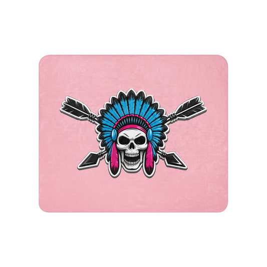 Sherpa Blanket | Savage Softball | Chief Skullcrest Logo