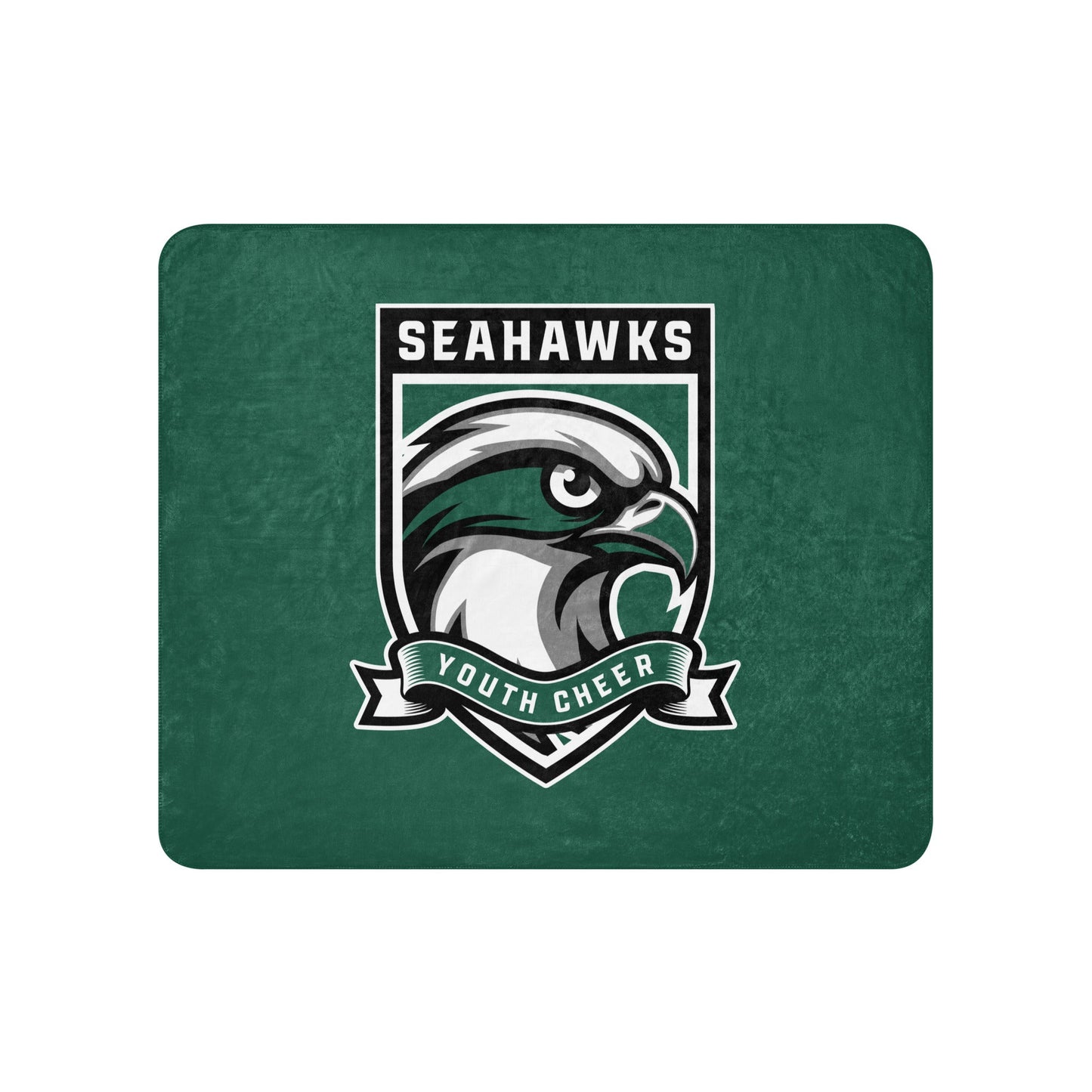 Sherpa Blanket | Seahawks Youth Cheer | Shield Logo