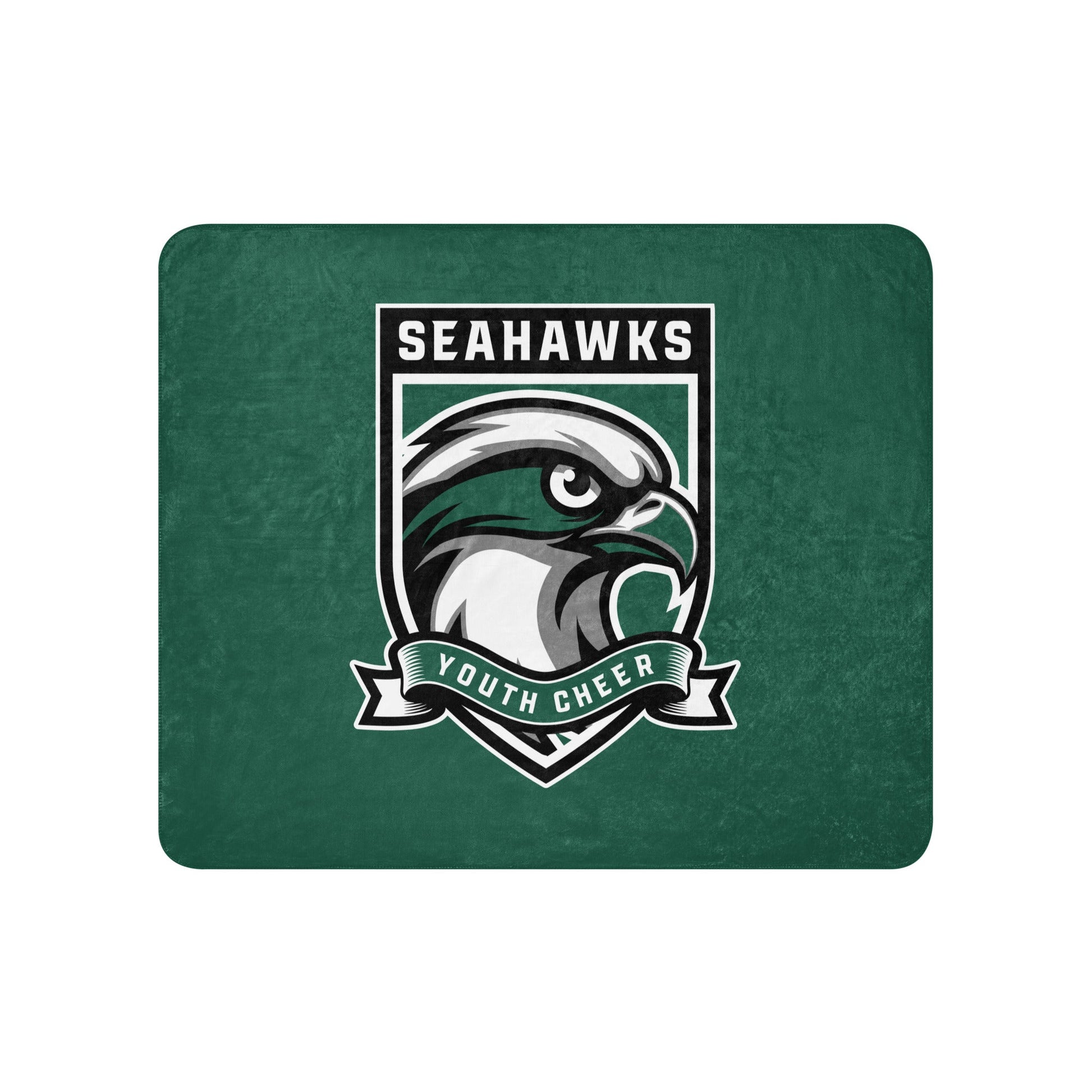 Sherpa Blanket | Seahawks Youth Cheer | Shield Logo