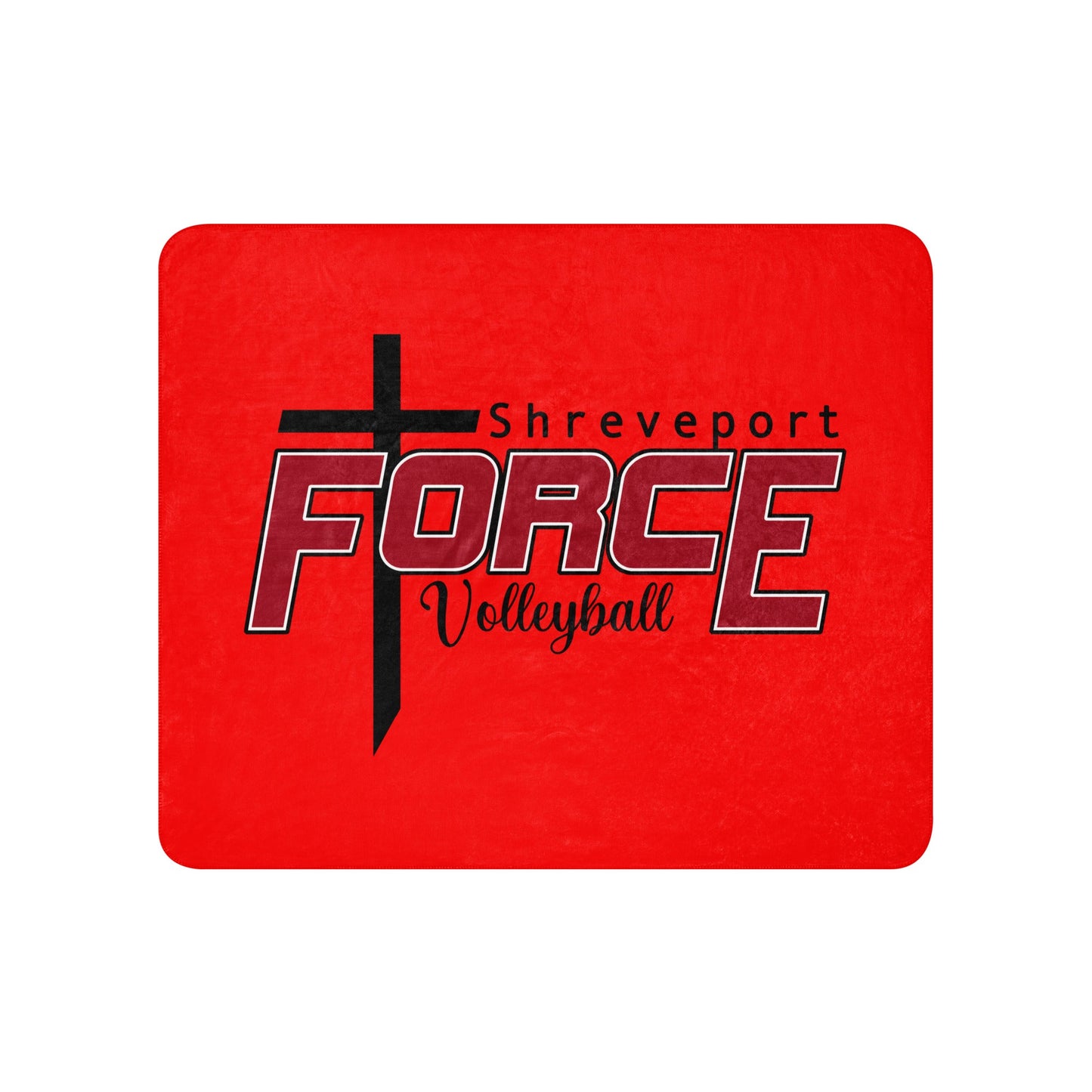 Sherpa Blanket | Shreveport Force Volleyball | Crest Logo
