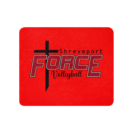 Sherpa Blanket | Shreveport Force Volleyball | Crest Logo