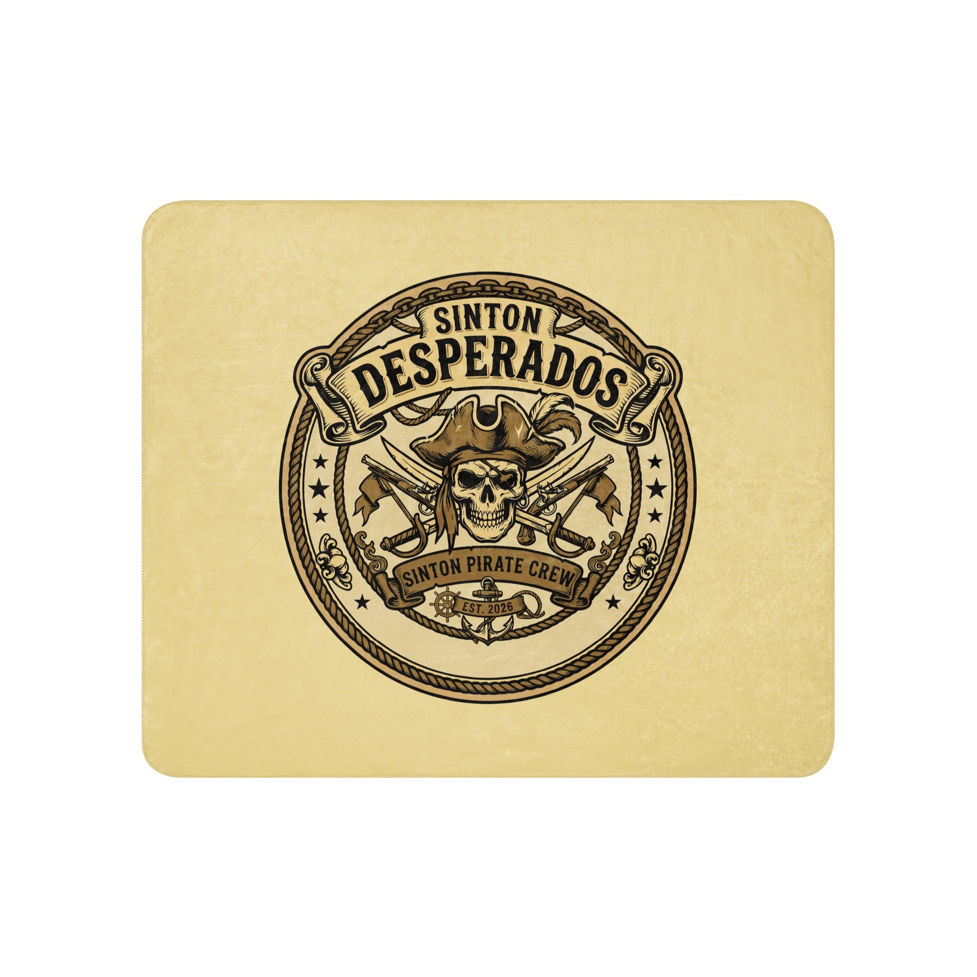 Sherpa Blanket | Sinton Desperados Baseball | Badge Logo