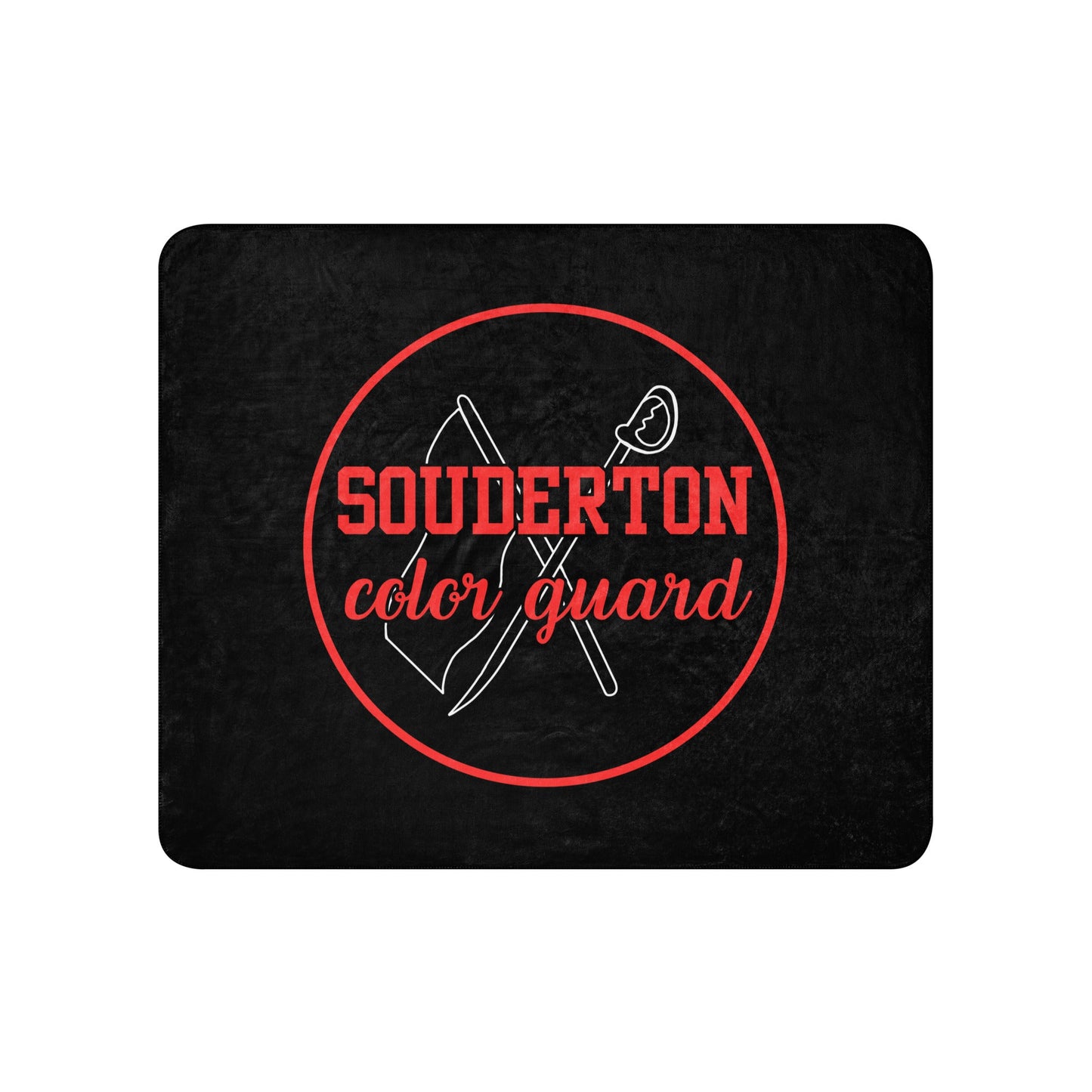 Sherpa Blanket | Souderton Color Guard | Badge Logo