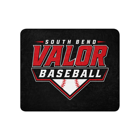 Sherpa Blanket | South Bend Valor Baseball | Vanguard Logo