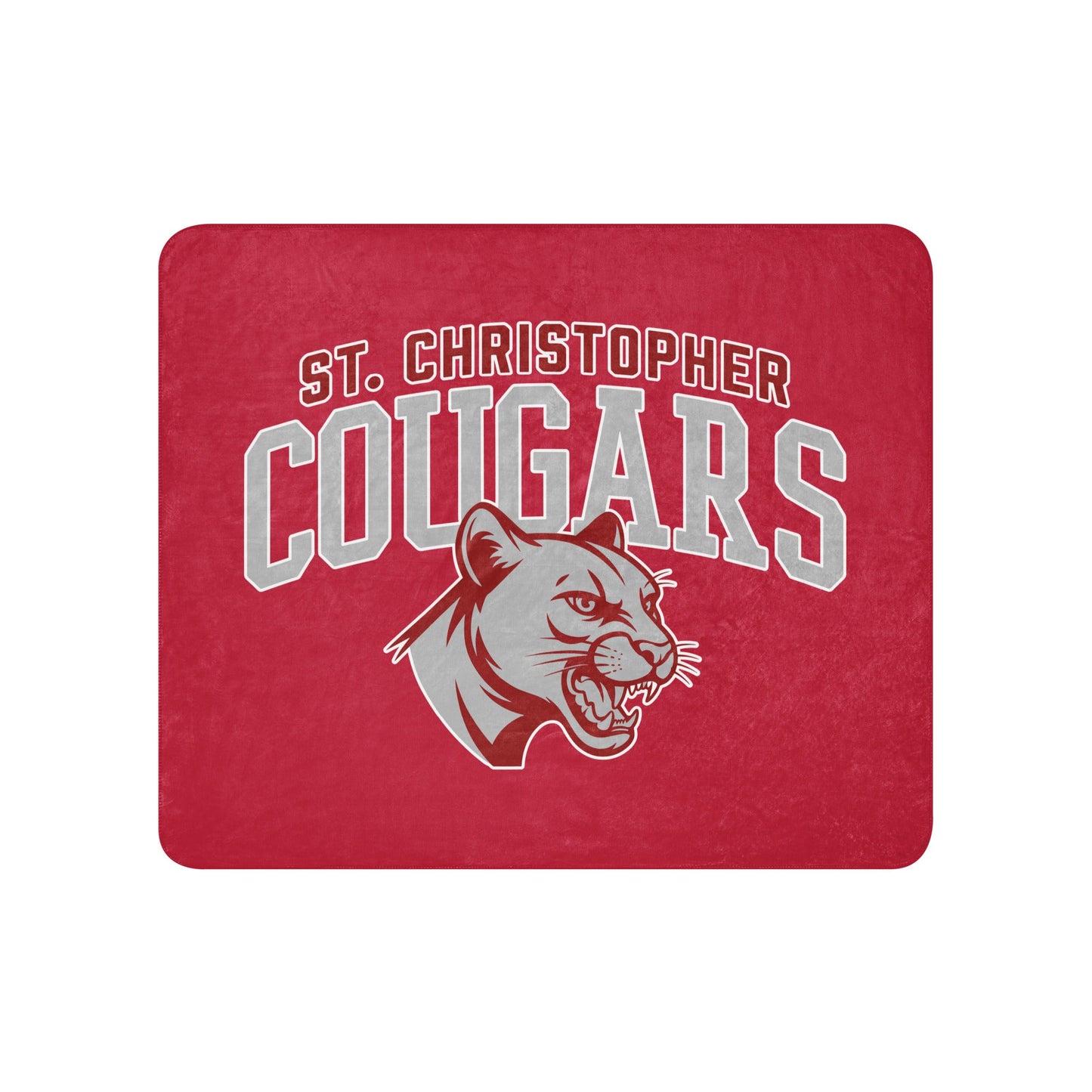 Sherpa Blanket | St. Christopher Cougars | Classic Logo