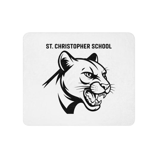 Sherpa Blanket | St. Christopher Cougars | Modern Icon Logo