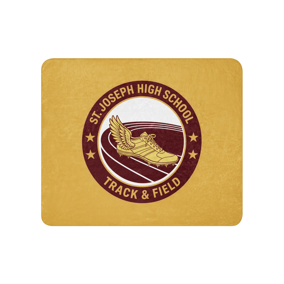 Sherpa Blanket | St. Joseph High School - Track & Field | Badge Logo