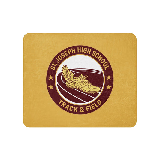 Sherpa Blanket | St. Joseph High School - Track & Field | Badge Logo