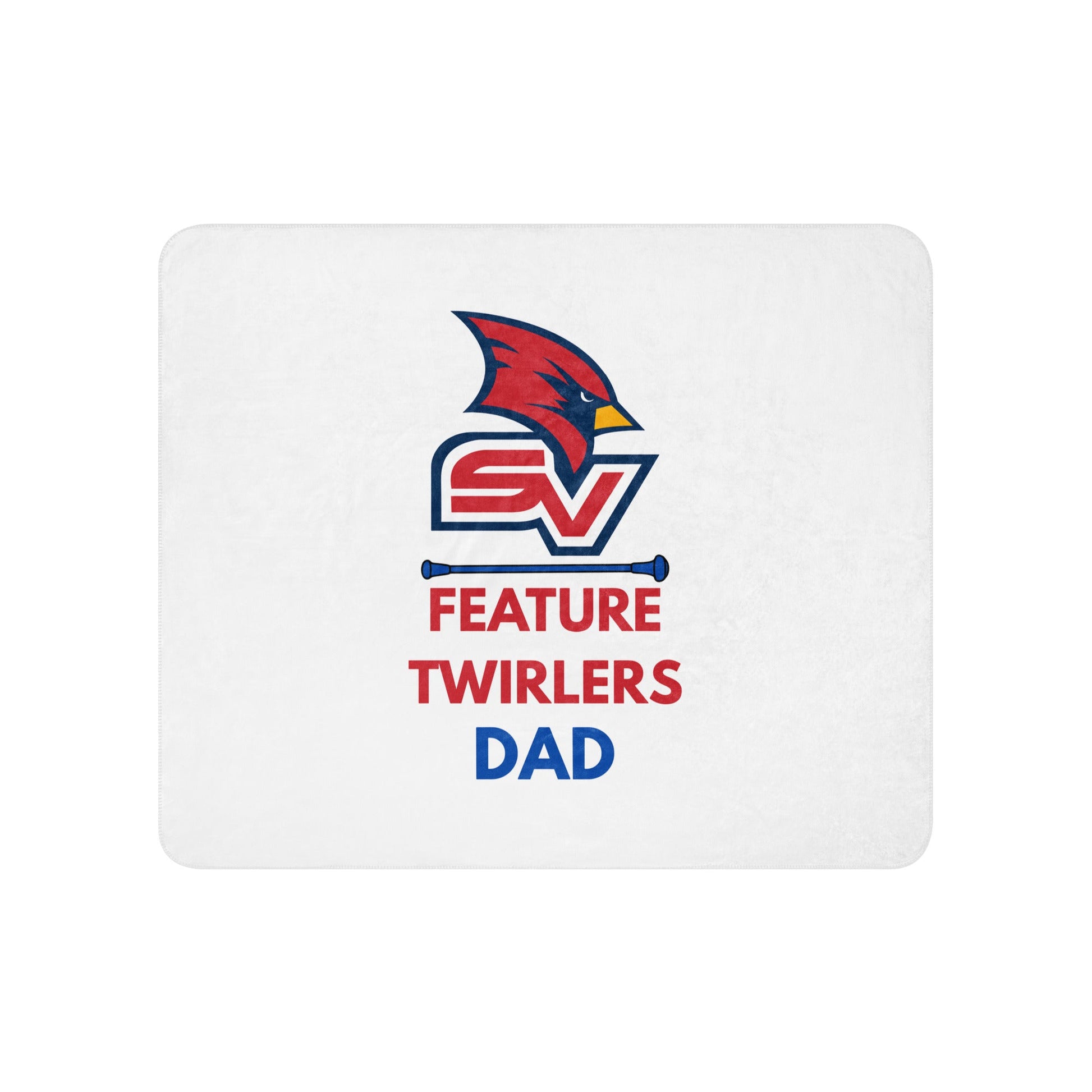 Sherpa Blanket | SVSU Feature twirlers | Dad Logo
