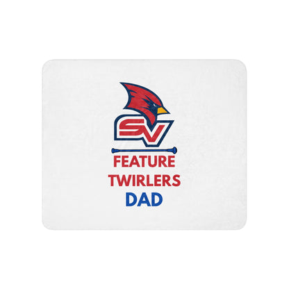 Sherpa Blanket | SVSU Feature twirlers | Dad Logo