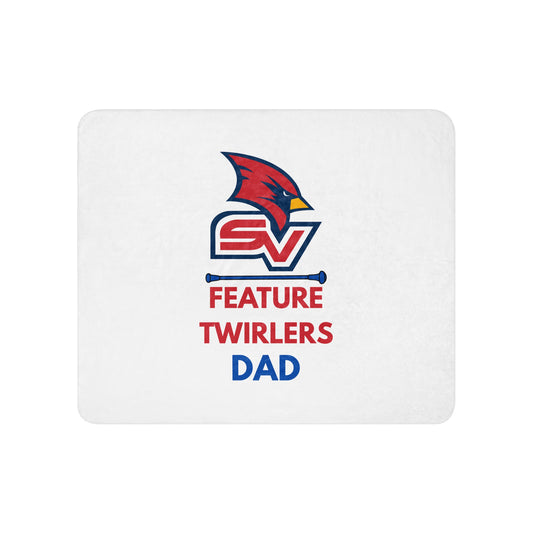 Sherpa Blanket | SVSU Feature twirlers | Dad Logo