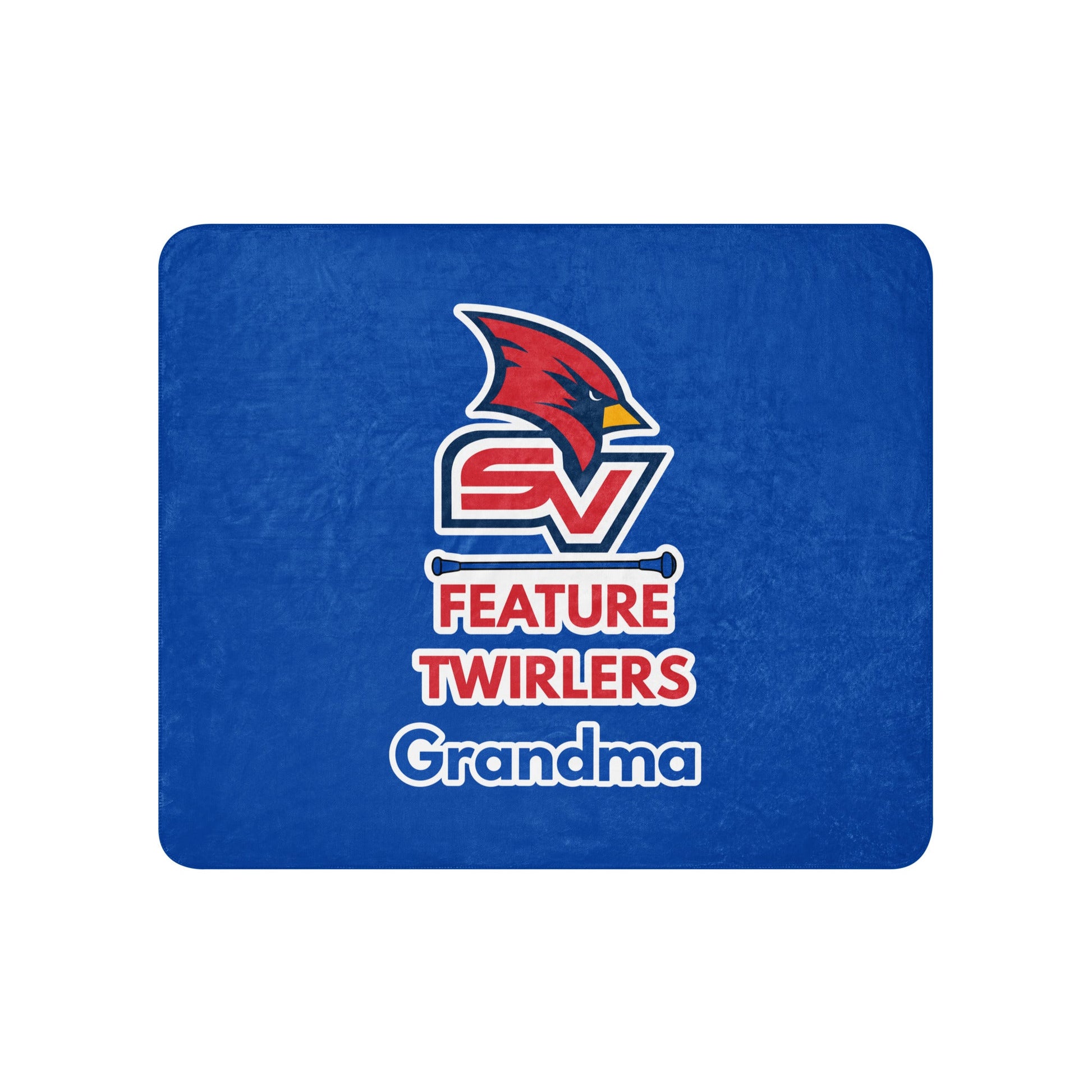 Sherpa Blanket | SVSU Feature twirlers | Grandma Logo