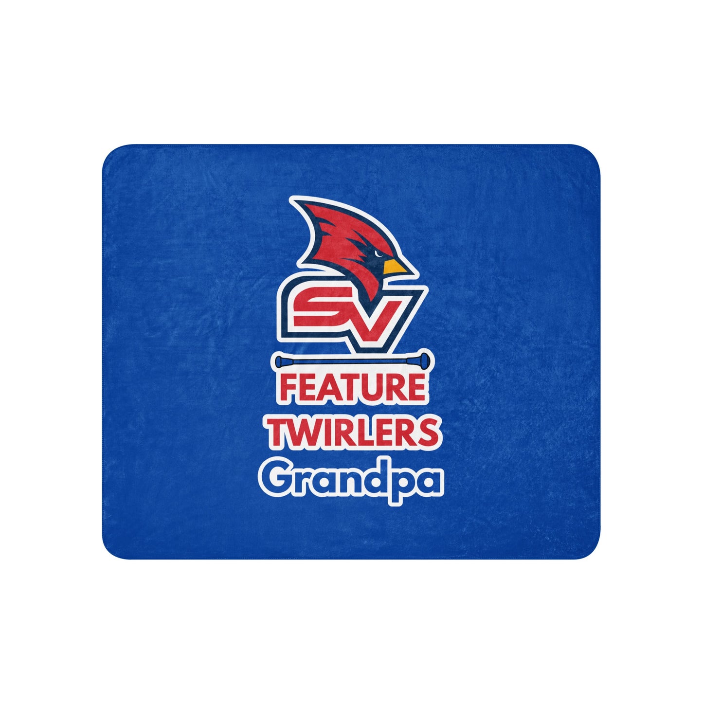 Sherpa Blanket | SVSU Feature twirlers | Grandpa Logo
